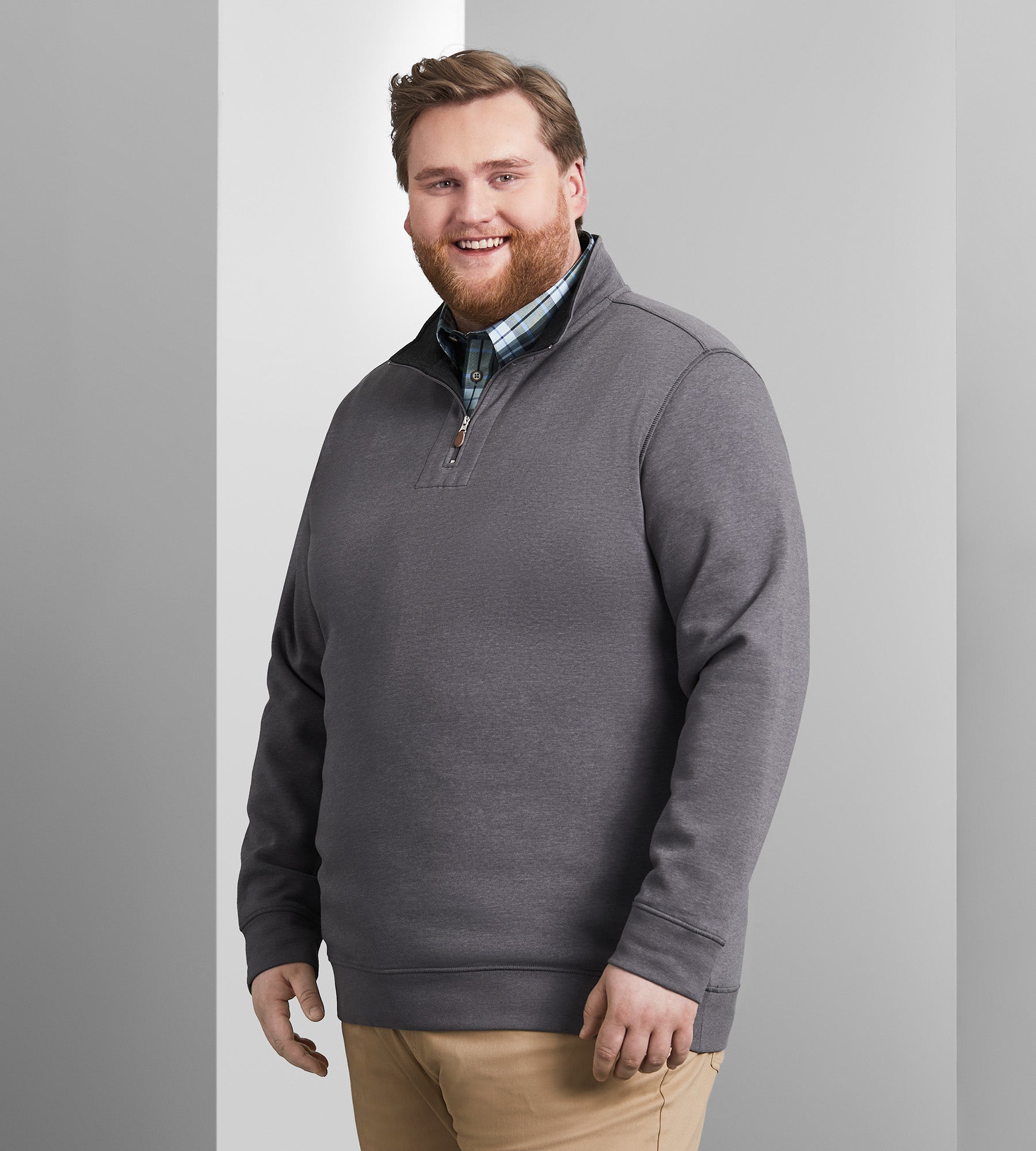 Fleece Quarter-Zip Pullover – George Richards
