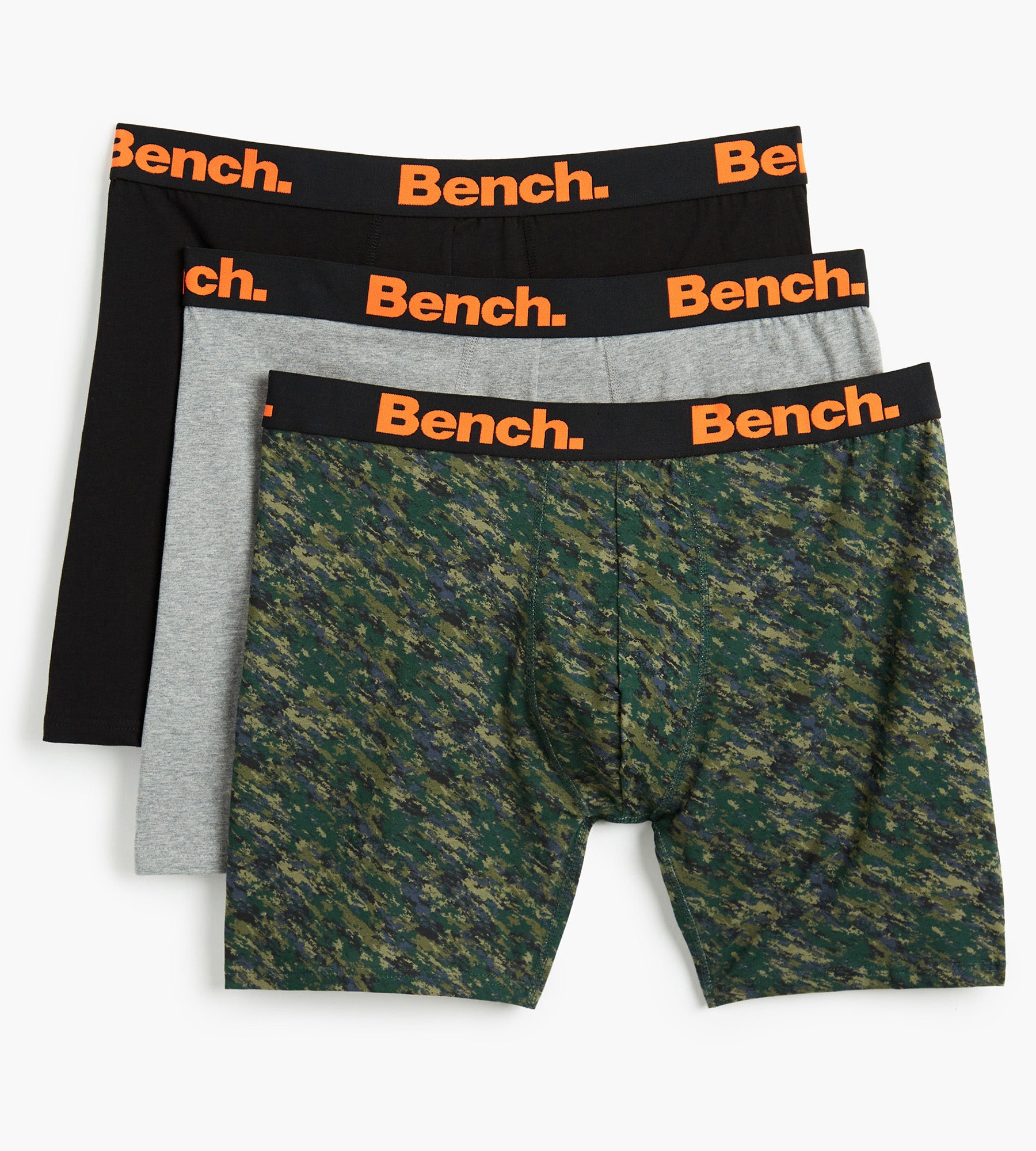 Mens Boxer Shorts (3 Pack) Underwear Stretch Trunks Bench Cotton Brief