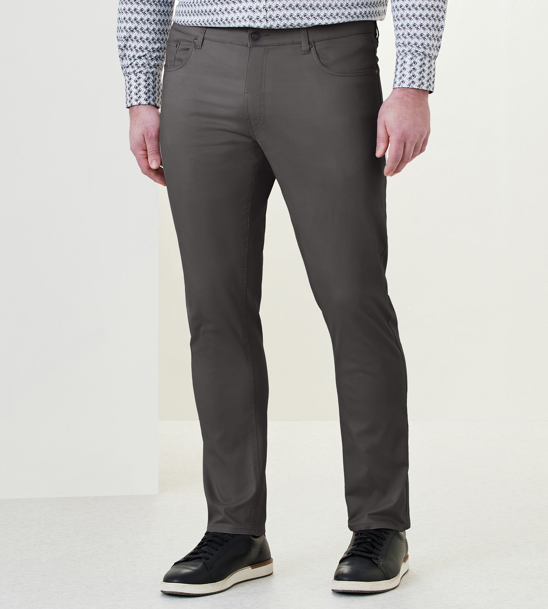 Tomboy cotton-blend twill straight-leg pants