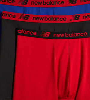 New Balance Men's Contoured Pouch Performance Boxer Briefs, Black
