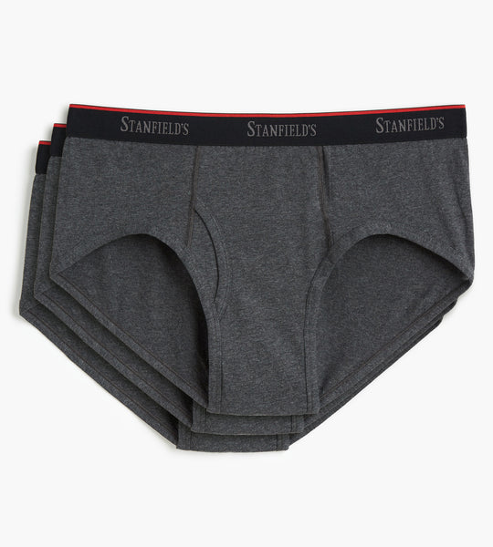 RedHead Briefs for Men 3-Pack - Black/Navy/Charcoal - 3XL